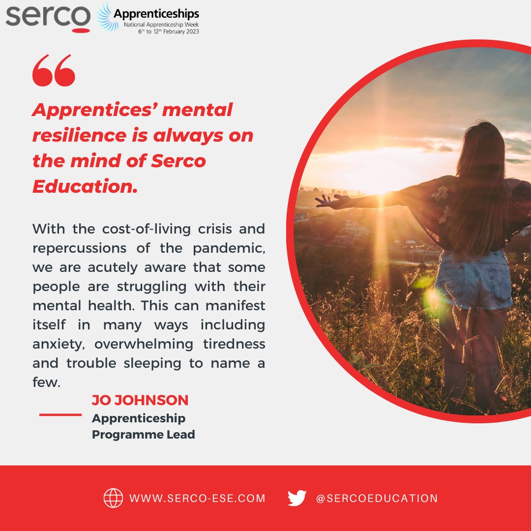 SercoEducation's tweet photo. As we end the first day of National Apprenticeship Week, our focus today has been on personal health &amp; wellbeing.

@JHJohnson17 discovered a useful Padlet with great resources for maintaining health &amp; wellbeing https://t.co/X5l0V4Ialb

#NAW2023 #wellbeing #Apprenticeship https://t.co/BrhLHJOBFp