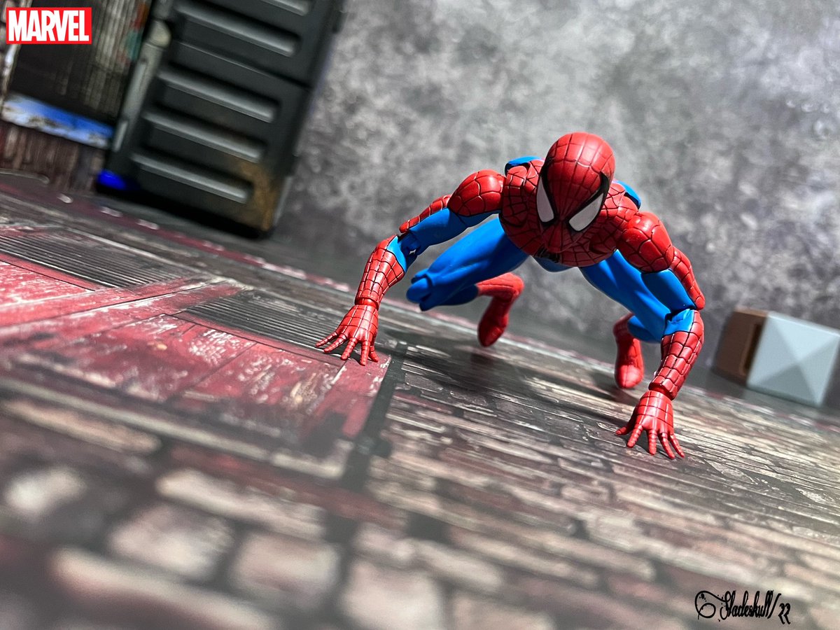 PrestonSlade76's tweet photo. Spider-Man #actionfigurephotograhpy #ActionFigure #articulatedcomicbookart #extremesets #MAFEX #mafextheamazingspiderman #theamazingspiderman #marvelcomics #MarvelComics #toyphotography #mafextoys https://t.co/yKU1cxovQF
