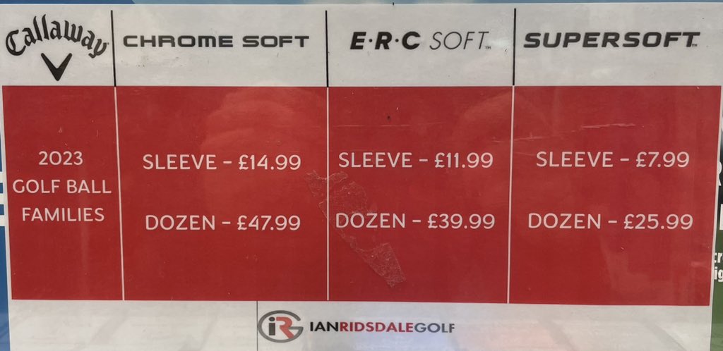 WragBarnProShop's tweet photo. ⛳️NEW GOLF BALLS FOR 2023⛳️ @CallawayGolf Golf Ball Families have landed today including #ChromeSoft #ERCSoft #SuperSoft Come in and talk to a member of staff to see which Golf Ball in the one for you in 2023 https://t.co/So6b2F9QuJ