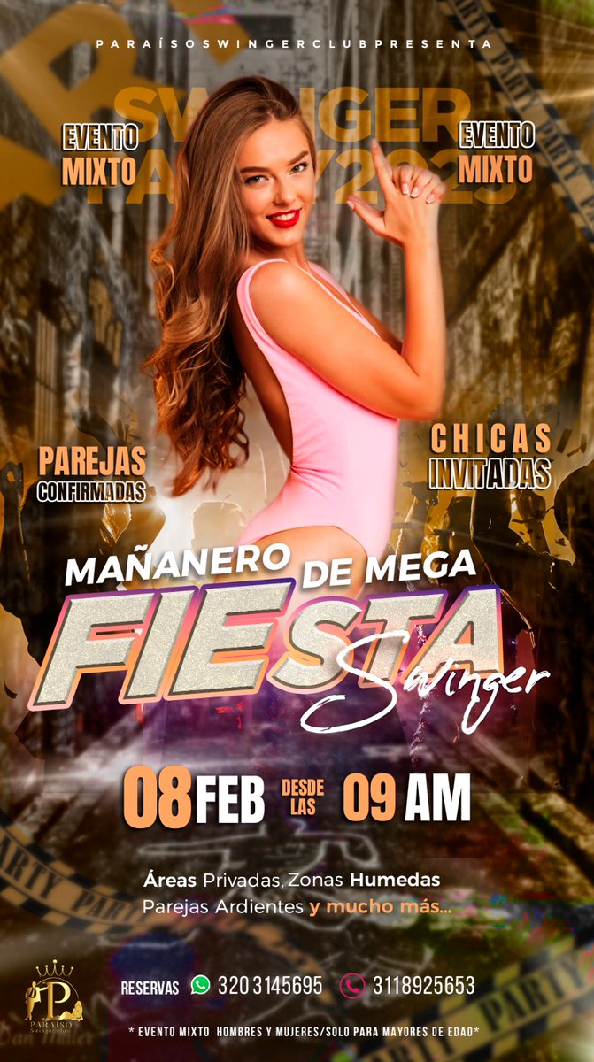 SwingerParaiso's tweet photo. 🌟MIÉRCOLES 08 DE FEBRERO 🌟 Ven y disfruta del mejor ambiente SW en el paraíso🔥😈 hermosas invitadas💃🏻y varías parejas confirmadas👩🏻❤️👨🏻. Excelentes zonas húmedas 📲3118925653✅Reserva AHORA #HMH #SWINGER #SW #SEX #MHM #PARAISO #añonuevo #party #rumbasw https://t.co/0COLSZMFxZ