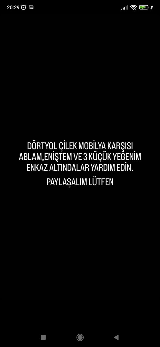 AzraMuftuoglu's tweet photo. ACİK YARDİM ENKAZ ALTİNDALAR HALA YARDİM GİTMEMİS LUTFEN YARDİM EDİN ACİLLL !!!!!!!!@OguzhanUgur @Cedriclaflari @lordsinov @gundemedairhs @AFADBaskanlik @haluklevent @danlabilic https://t.co/Ku19KN652y