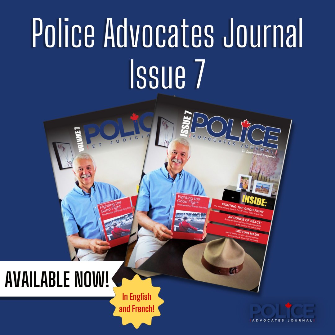 imedianorthside's tweet photo. Volume 7 of the Police Advocates Journal is now available! We're thrilled to announce that PAJ is now available in both English and French! View the magazine in either language via our website, or at the links below (see replies). https://t.co/xAHaav6Nh9