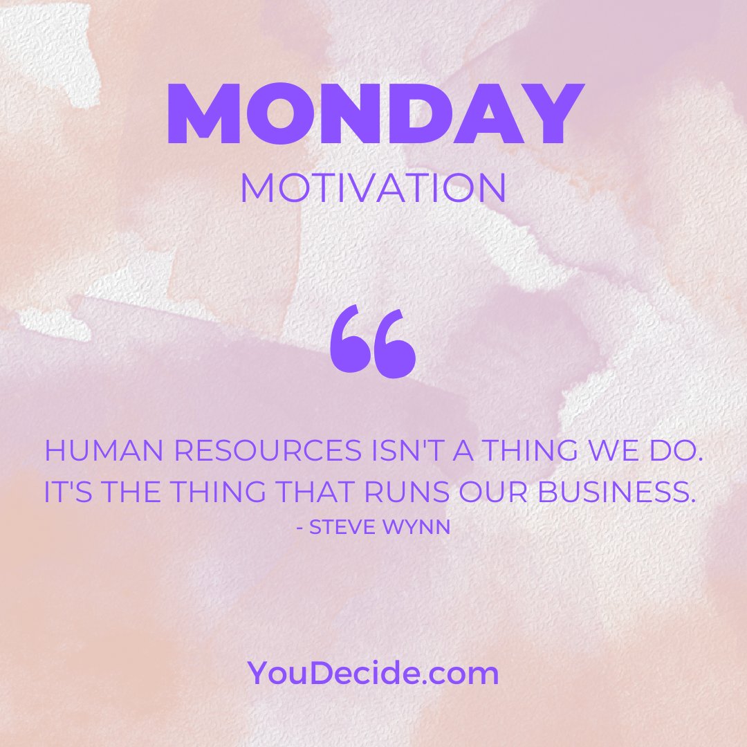 To help kick off the week, here is some Monday motivation for our HR pros! 

#mondaymotivation