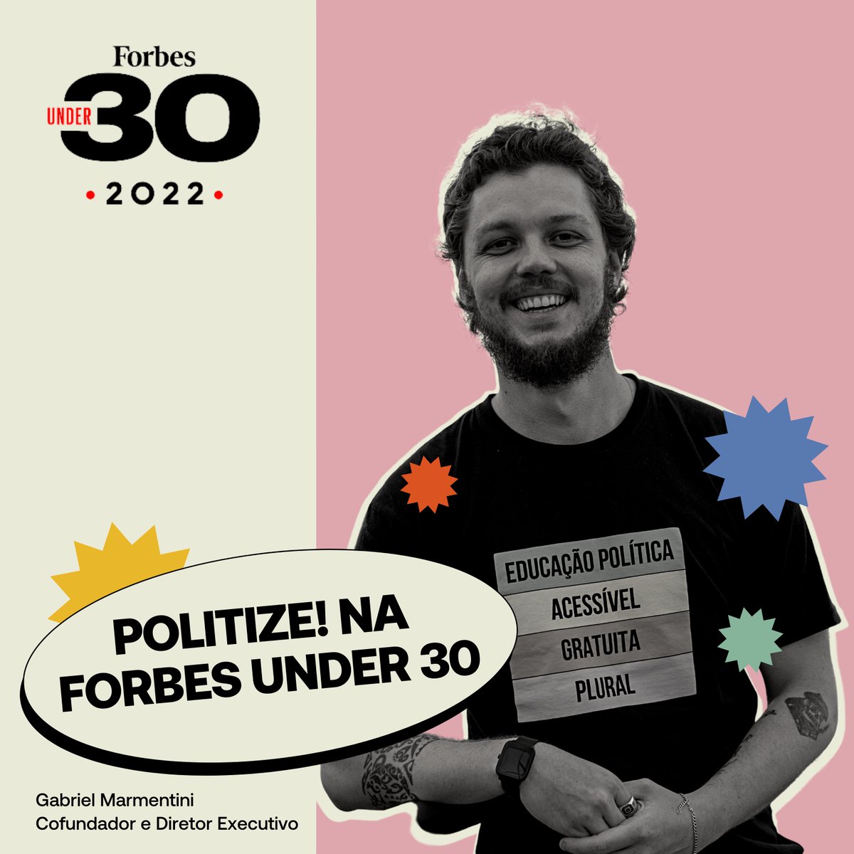 Congratulations to Gabriel and the whole @Politize team! We're proud to support their work to engage young leaders and prepare millions of Brazilian students for "active citizenship".  https://t.co/2MZxeIr0wG  