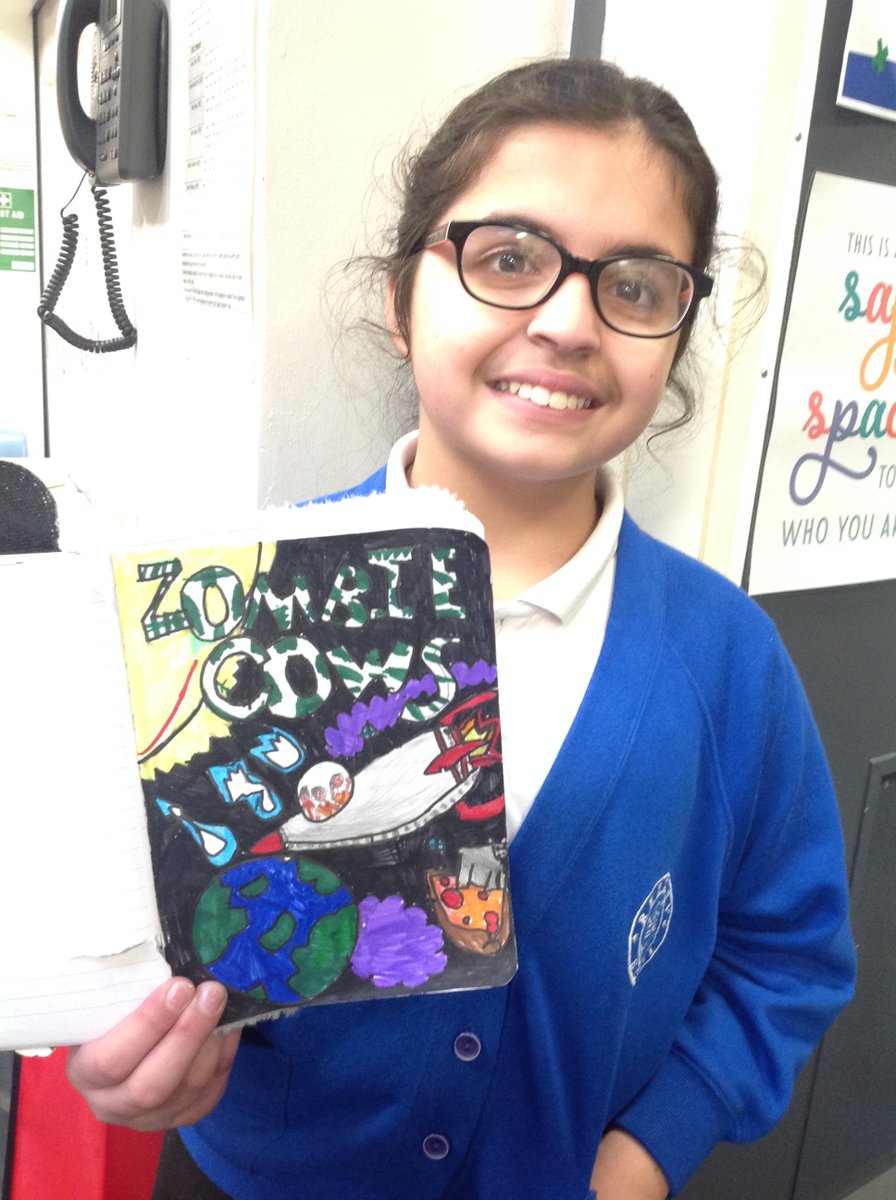 Reedley Primary School (@reedleyprimary) on Twitter photo Year 3 loved meeting <a href="/authorLTemple/">Author Luke Temple</a> the other week. This young lady couldn't wait to show us her art work linked to #ZombieCows Year 3 loved meeting <a href="/authorLTemple/">Author Luke Temple</a> the other week. This young lady couldn't wait to show us her art work linked to #ZombieCows