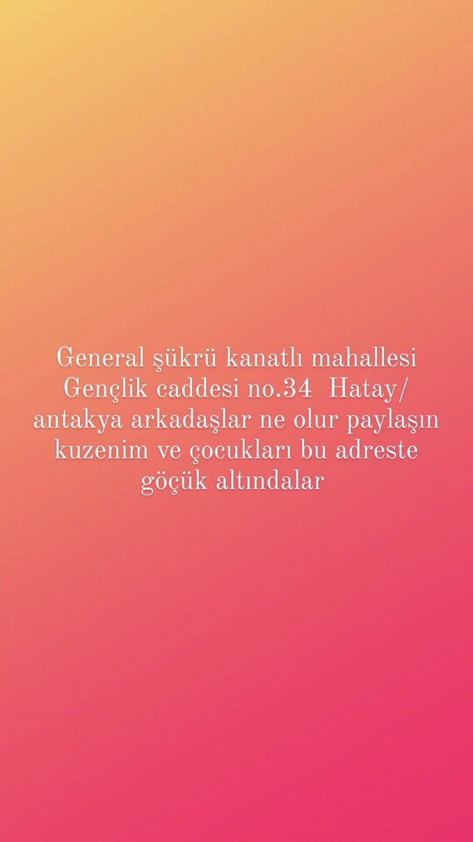 fthnf's tweet photo. @DeryaTR_ @DepremDairesi @AFADBaskanlik @AKUT_Dernegi @esesci @gurkanozt Mehmet Arslan ve 3 çocuğu enkaz altında lütfen yardım edin https://t.co/zmh60VugBX