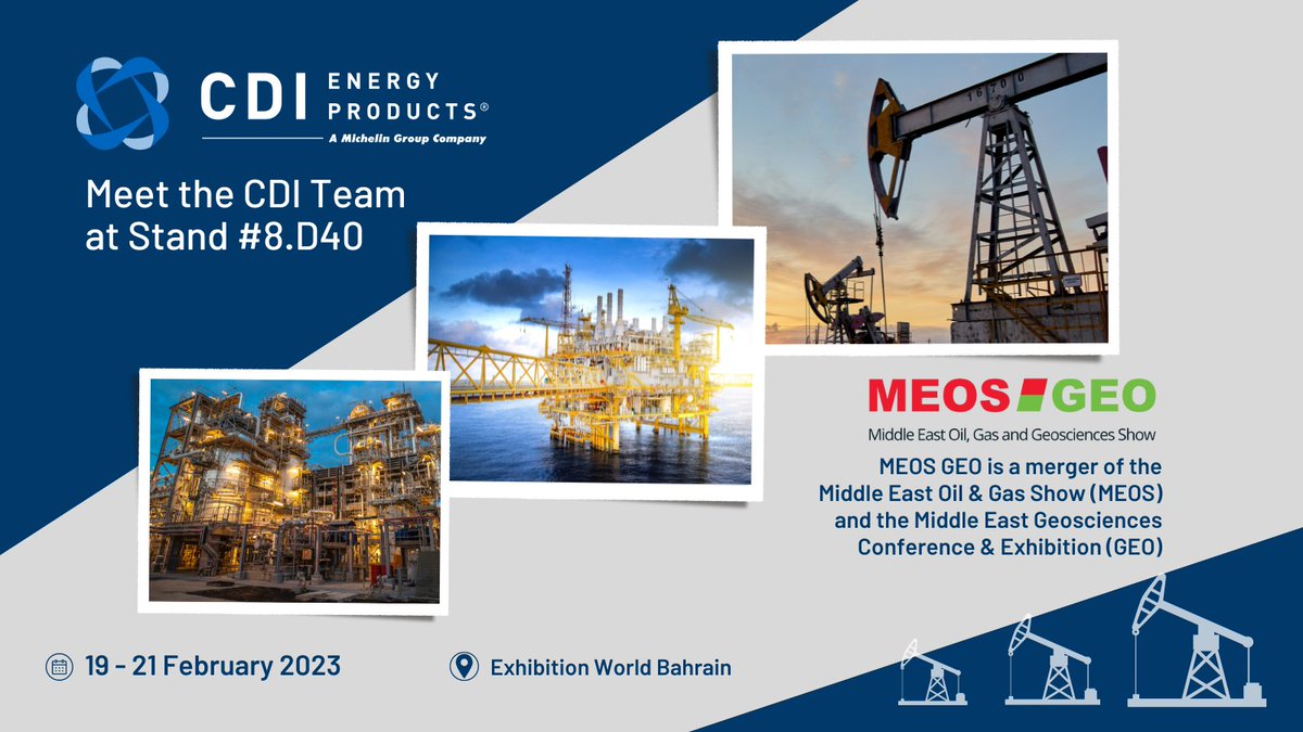 CDIProducts's tweet photo. Operations within the upstream industry include a multitude of critical sealing applications. Visit the CDI Team at stand #8.D40 and discuss solutions for your challenges.
Learn more at https://t.co/0PzEygF2Wa
#MEOSGEO23 #MEOSGEOBahrain #CDIProducts #Upstream https://t.co/i7Nfy4gjWk