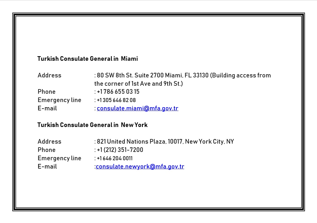 TC_VasingtonBE's tweet image. In view of the earthquakes in Türkiye, please find below our Embassy's and Consulates' contact information for all aid related matters.
@HMuratMercan