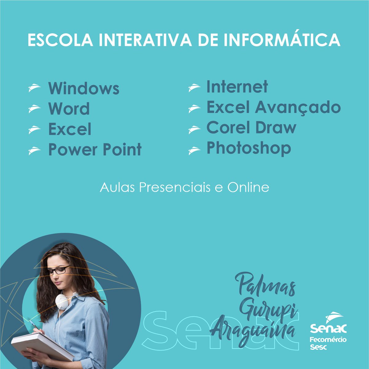 senacto's tweet photo. Quer se qualificar de forma gratuita? Vem para o Programa Senac de Gratuidade 😉 Escolha o curso e se matricule no site https://t.co/REBiOfUs8b ou procure o Senaquinho mais perto de você ⭐
Dúvidas? Chama a gente no zap (63) 99202-0384
#senacto #cursos #vagas #psg #gratuito https://t.co/axQZIOW9i4
