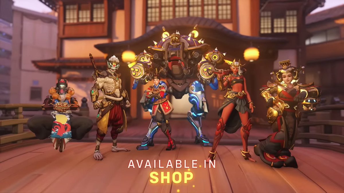 OWCavalry's tweet photo. Here’s your #Overwatch2 Season 3 themed line-up ⛩

What’s your favorite skin? ✨ https://t.co/wO6CvJaXqp
