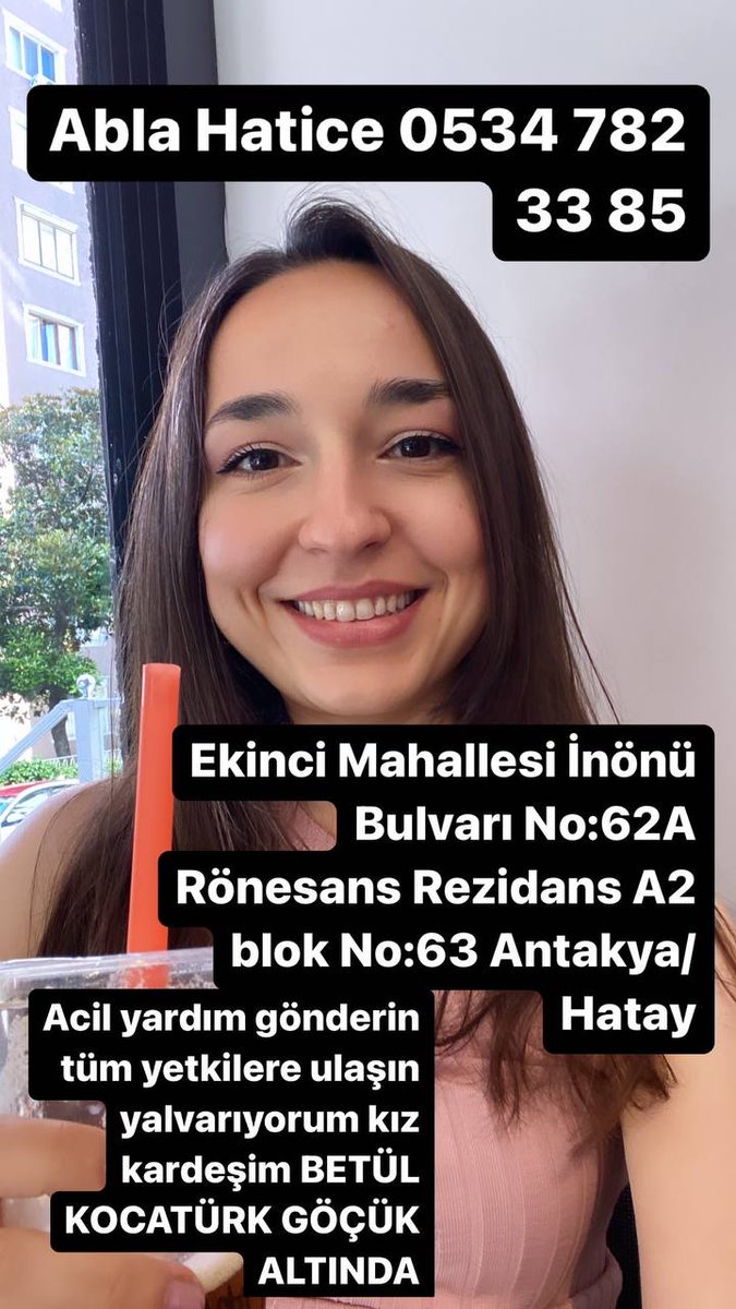 bulutlunaaaa's tweet photo. Hatay Rönesans Rezidans sitesinde enkaz altında kalanlar kurtarılmayı bekliyor. SESİMİZİ DUYUN!!! #hatay #Yardımedin #AFAD #ACİL #AFADBASKANLIĞI #AHBAP #AKUT #roenesansrezidans https://t.co/omxCykNdjk