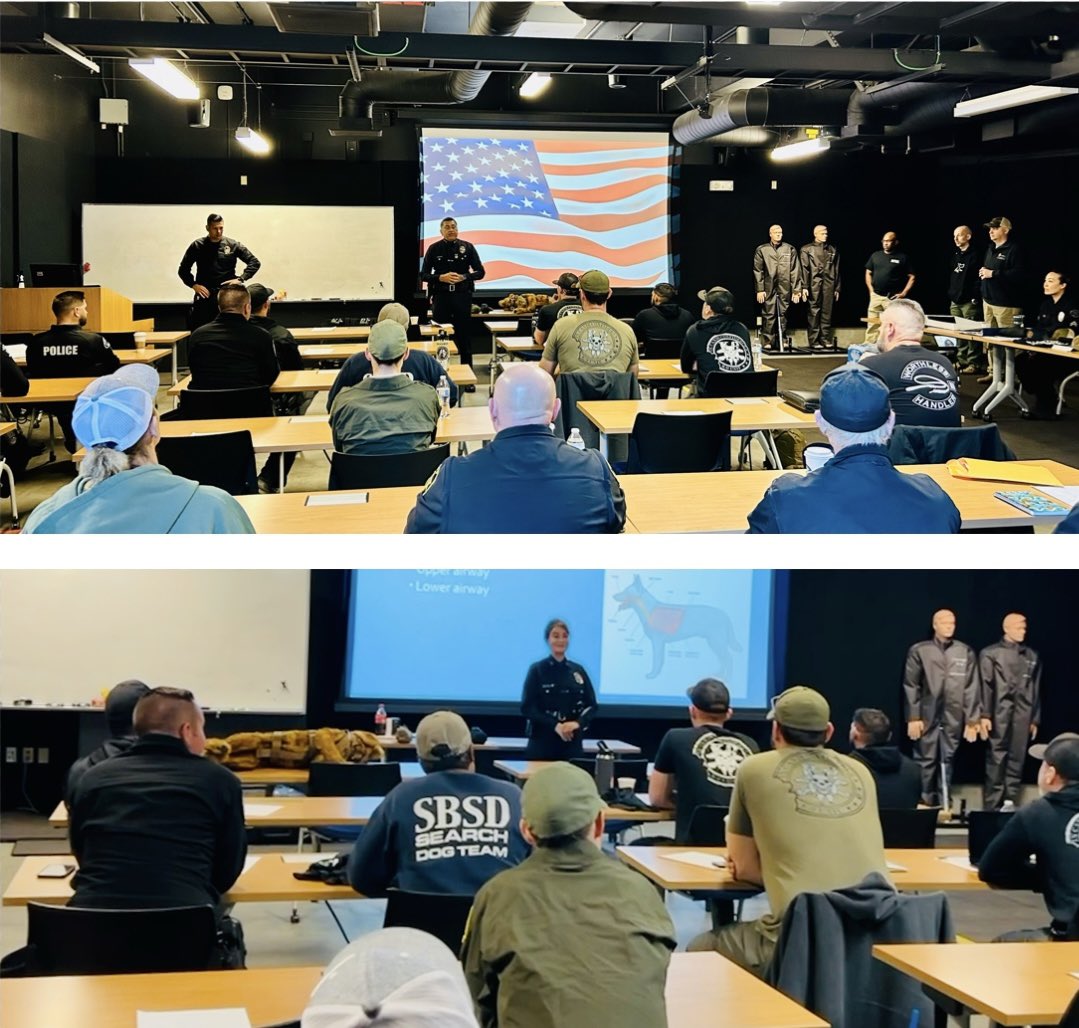LAPDCARRANZA's tweet photo. We are honored to host the National Police Bloodhound Association @LAPDHQ ! #NPBA is the oldest law enforcement Bloodhound association in the country, and the most experienced when it comes to the utilization of the Trailing Bloodhounds. #LAPD Swag: https://t.co/BvjVqqzL1D https://t.co/cyR05ONt3B