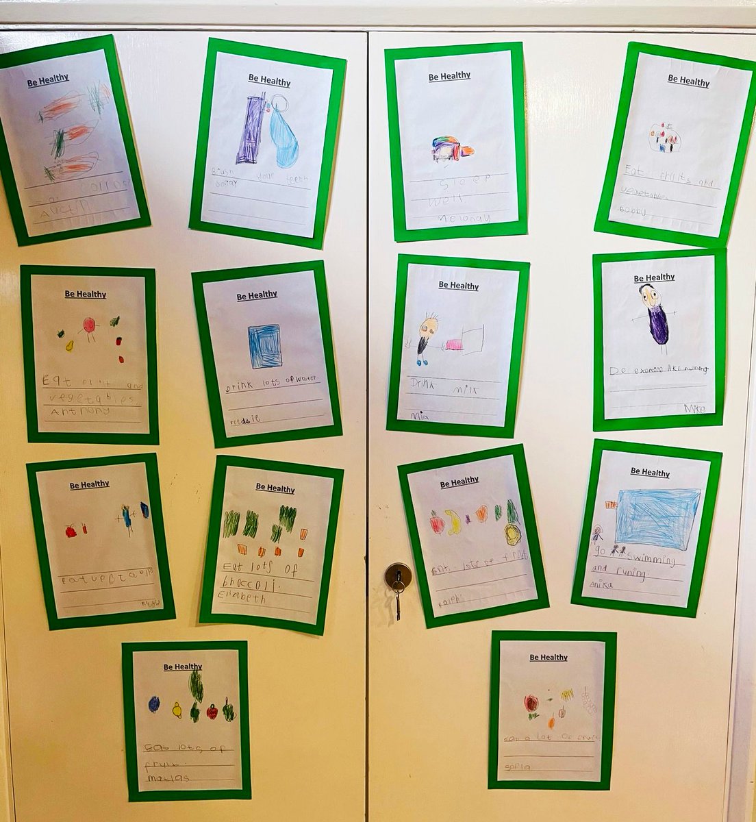 StP_StG's tweet photo. Chestnut class have been learning about how to be healthy. We made ‘How to be healthy’ posters and displayed them in our lunch hall for everyone to see as they line up for lunch!
#HowToBeHealthy
#HealthyEating
#KeepActive
#Exercise
#EYFS
#Reception
#StPetersAndStGildas https://t.co/lF73kj1Zb9