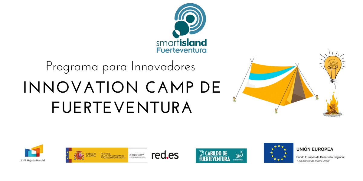 Innovation Camp‼️ evento que incluye ponencias y actividades prácticas en 3 salas: Marketing eficiente, Digitalización estratégica y Crecimiento sostenible. Para más info -> bit.ly/3XaryTM

 <a href="/CabildoFTV/">Cabildo de Fuerteventura</a> #fuerteventura #fuertenventuraopenisland