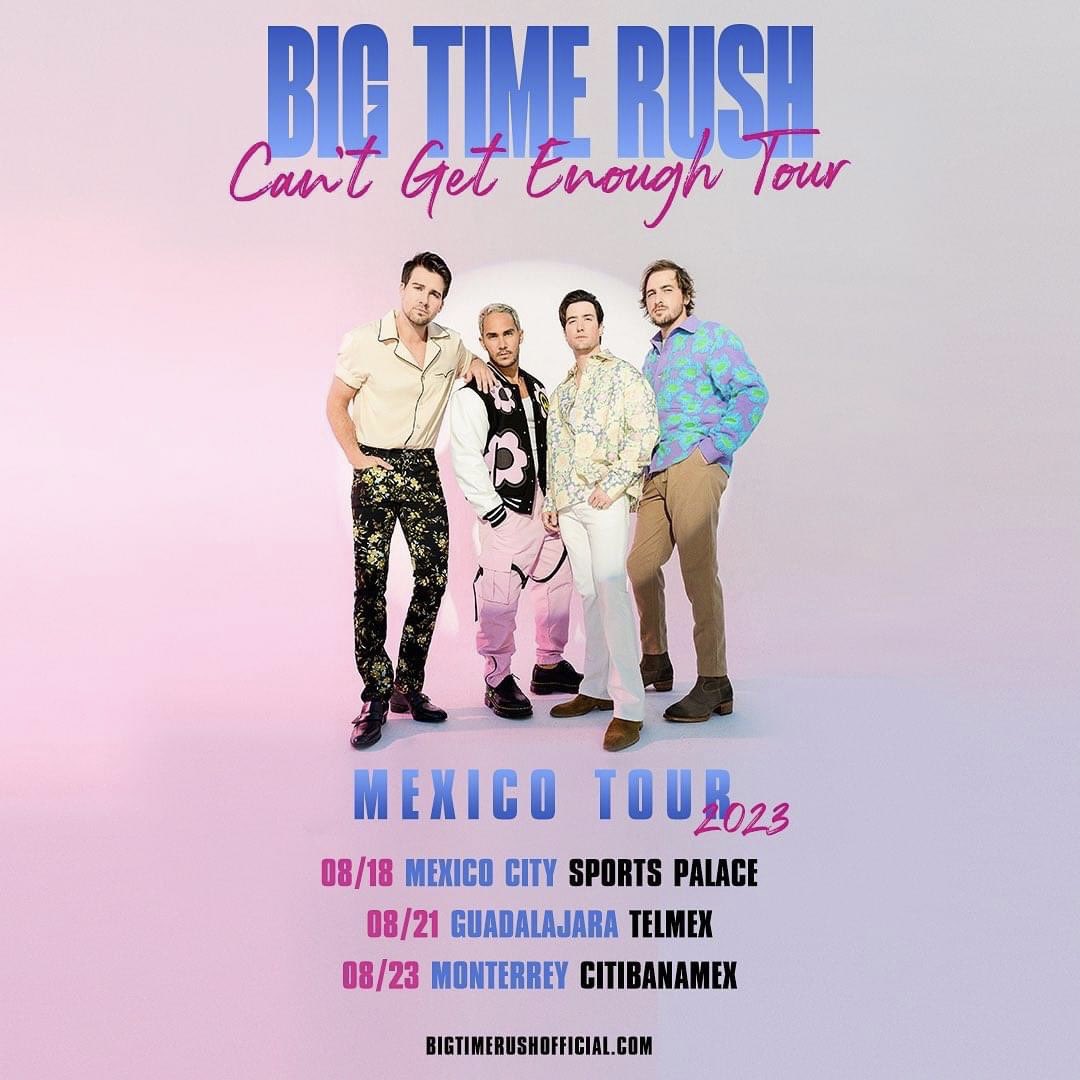 BigTimeWindows's tweet photo. BIG TIME RUSH CAN’T GET ENOUGH TOUR, ARE U READY? 💗 https://t.co/2ruZnw18ET