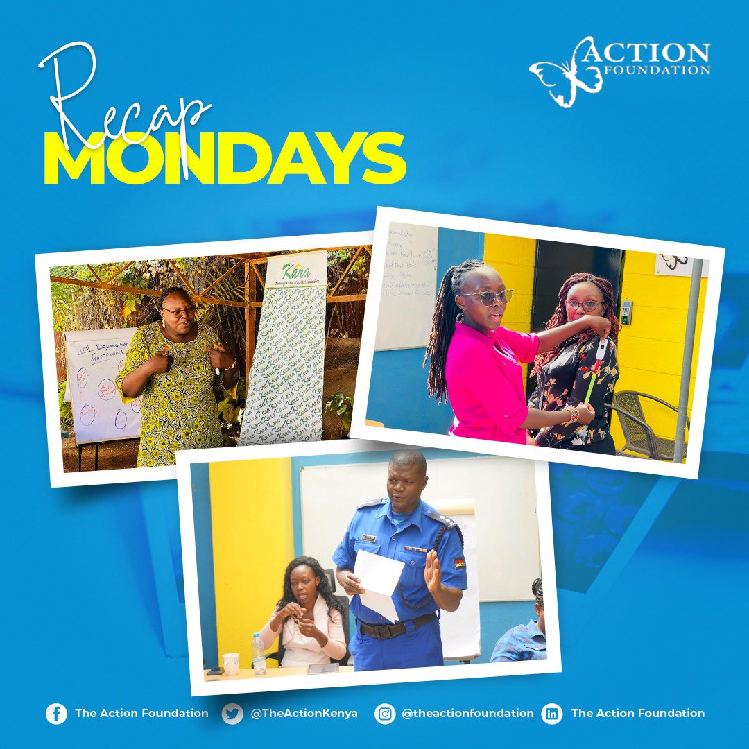 TheActionKenya's tweet image. Last week, Ibuka Program Mentors engaged with judges, human rights lawyers and law enforcement officers during a legal aid clinic at our HQ in Kibera. They explored reporting procedures and access to justice for women and girls with disabilities.
#RecapMonday #AccessToJustice