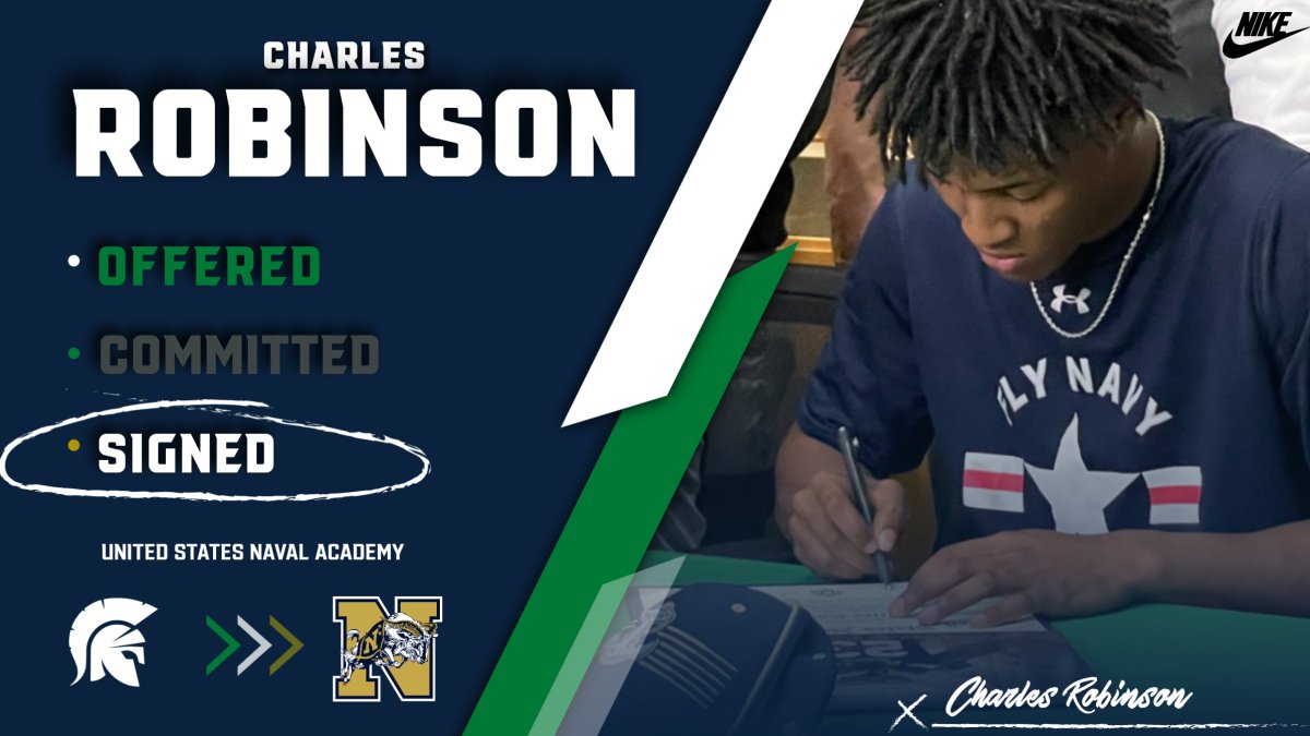 Webb School Football (@webb_knoxfb) on Twitter photo Congratulations to <a href="/ChxrlesR/">Charles Robinson</a> on signing to continue his education/football career <a href="/NavyFB/">Navy Football</a>
#Spart8nsFB
#GoNavy
#RollGoats Congratulations to <a href="/ChxrlesR/">Charles Robinson</a> on signing to continue his education/football career <a href="/NavyFB/">Navy Football</a>
#Spart8nsFB
#GoNavy
#RollGoats