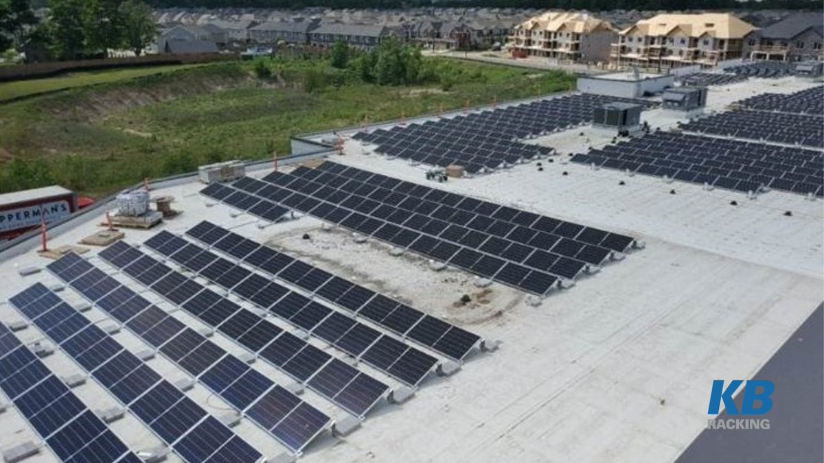 KBRacking's tweet image. It&apos;s #ModuleMonday! Over 400kW installed using our Ekonorack 20 degree mounting system. #renewableenergy #gosolar #sustainabledevelopment #solarracking #solarmounting #solarinstallation