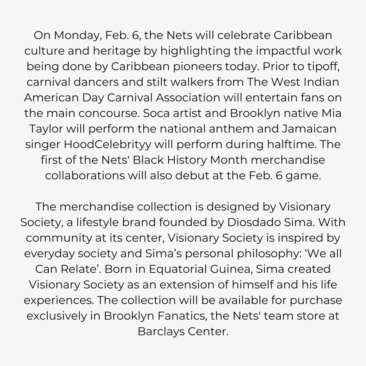 First drop of the year in celebration of BHM collaboration <a href="/BrooklynNets/">Brooklyn Nets</a> x <a href="/VSNRYSOCIETY/">VISIONARY SOCIETY</a>  a collection exclusively available at the Barclays Center . 2.6.23 🌐