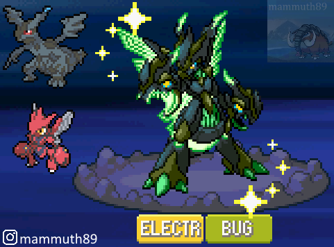 Mammuth89 on X: Darkrai/Zekrom fusion (Darkrom) normal and shiny   / X