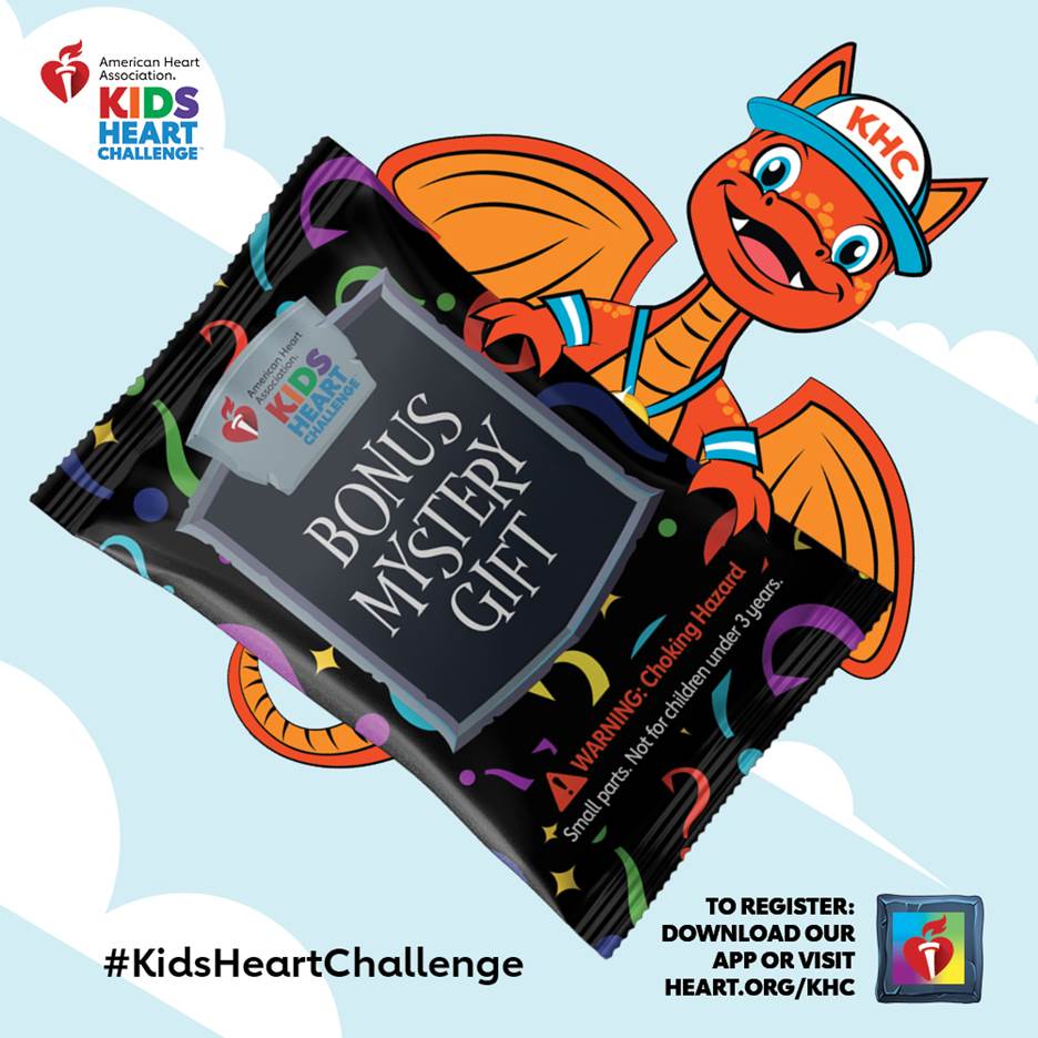 NorrisPTAFrisco's tweet photo. Kids Heart Challenge

For Every $50 raised during Kids Heart Challenge, get a bonus MYSTERY GIFT!*  Download the Kids Heart Challenge App or go to https://t.co/T0VtdxYF60 and REGISTER TODAY! (*up to 20 Mystery Gifts)  #KidsHeartChallenge https://t.co/IRz7nJCJDO