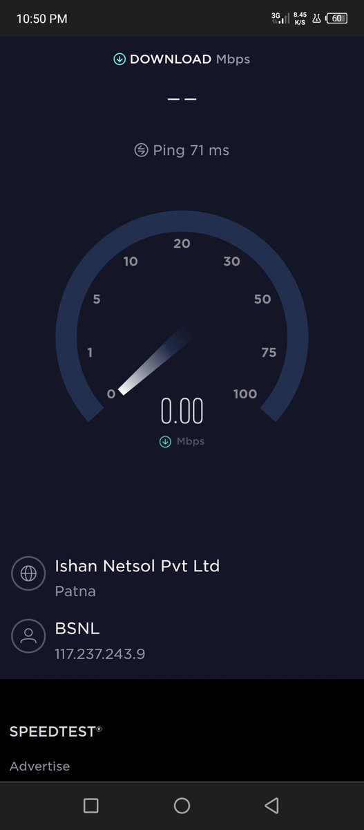 tejaskriya's tweet photo. @BSNLCorporate 
@DoT_India @BSNL_OR 
Slow network in my location. Pin code 752101. I have informed my issue to customer care, but till now my problem is not resolved yet. Mobile number 7008342126. I am facing this issue from more than one month.  Kindly help me. https://t.co/mLIEamF4oz