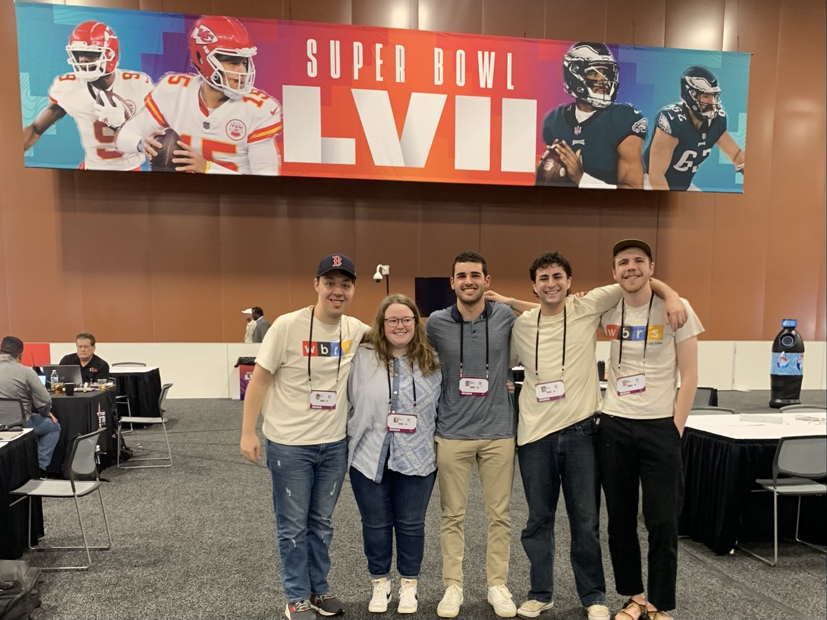 wbrsfm's tweet photo. WBRS has touched down in Phoenix! Keep up with our story this week for Radio Row updates!!! #SuperBowlLVII @BrandeisU @womm_show https://t.co/dPPpk9Er1l