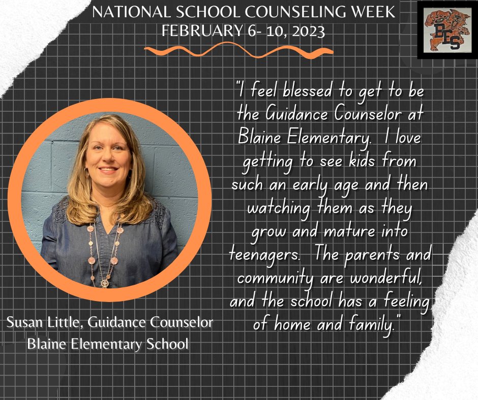 LawrenceCoSch's tweet photo. National School Counselor Week!  Feb 6-10, 2023
Ms. Susan Little, BES Guidance Counselor
#AllinLC  @All_in_LC https://t.co/JPYD9NQoGx