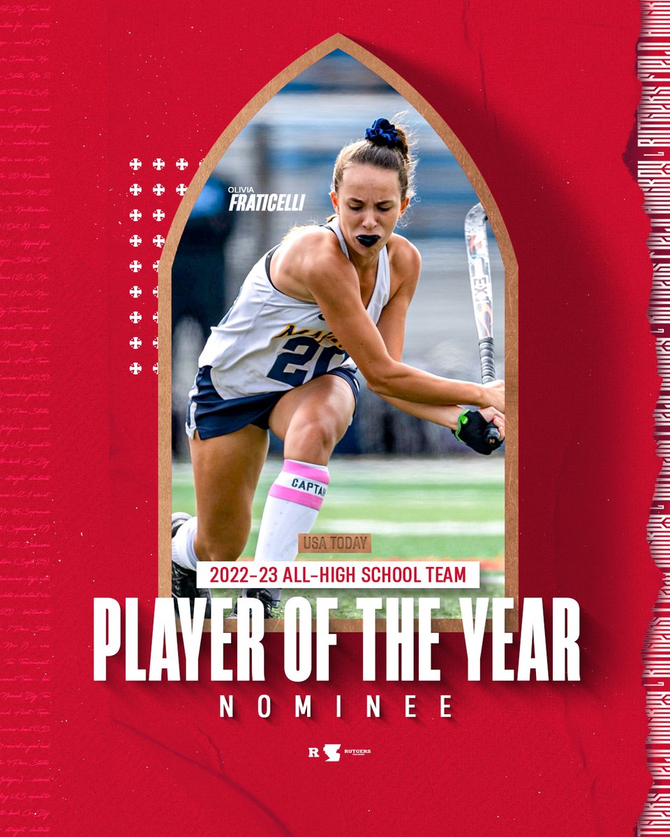 Rutgers Field Hockey (@rufieldhockey) on Twitter photo Amazing recognition for one of our incoming #RUFH players for next season, Olivia Fraticelli!
📰: go.rutgers.edu/gkh8wl8f
<a href="/hssportsawards/">USA TODAY High School Sports Awards</a> #GoRU Amazing recognition for one of our incoming #RUFH players for next season, Olivia Fraticelli!
📰: go.rutgers.edu/gkh8wl8f
<a href="/hssportsawards/">USA TODAY High School Sports Awards</a> #GoRU