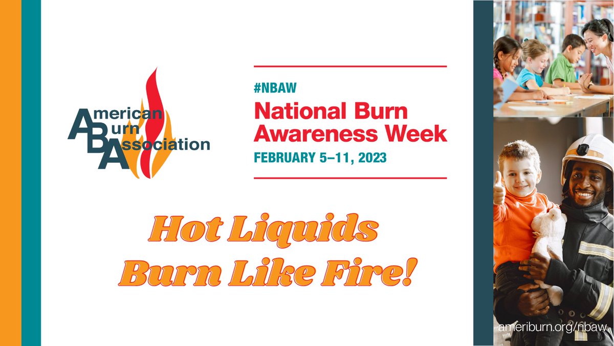 UCIBurnCenter's tweet photo. This year we join the American Burn Association along with many organizations across the country as part of National Burn Awareness week! #NBAW Join us in preventing burn injuries. This year's theme "Hot Liquids Burn Like Fire!" https://t.co/8v3GyJ5HBR