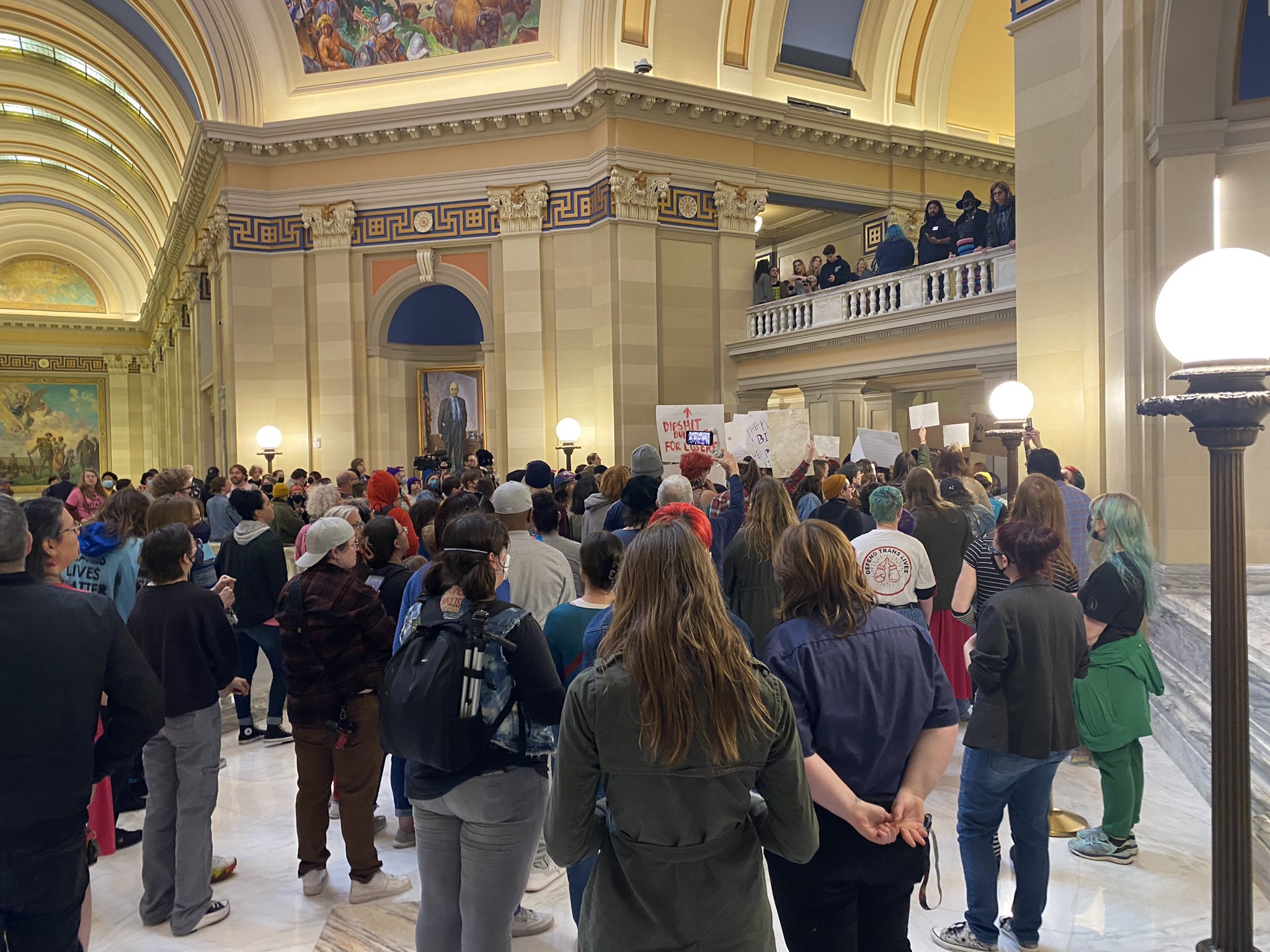 John Waldron on Twitter "At the State of the State with citizens gathering to make their