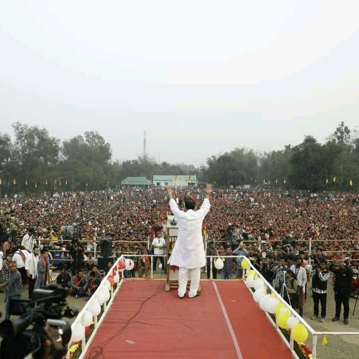 tisftipra's tweet photo. The massive gathering today at Lefunga affirms that #TIPRA has emerged as the only credible alternative which understands the needs and aspirations of the people of #Tripura.
This 16th Feb, #Tripura will create history. People will #VoteForChange #VoteForTIPRA #VoteForPineapple https://t.co/VCIRxI4UpP