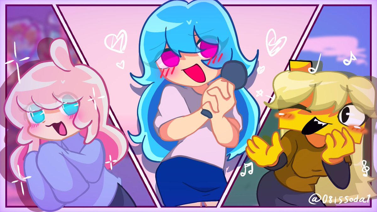 0815soda1's tweet image. 恋する乙女達
#fnffangirl