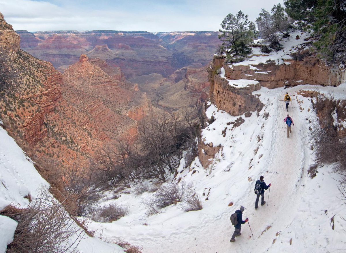 NatlParkService's tweet image. But watch out for the icy patch! National parks offer a wide range of hiking trails to accommodate different hiking skills and capabilities. Planning is an important step in being prepared and ready for your adventure. 

Find tips on how to #HikeSmart at nps.gov/articles/hikin…