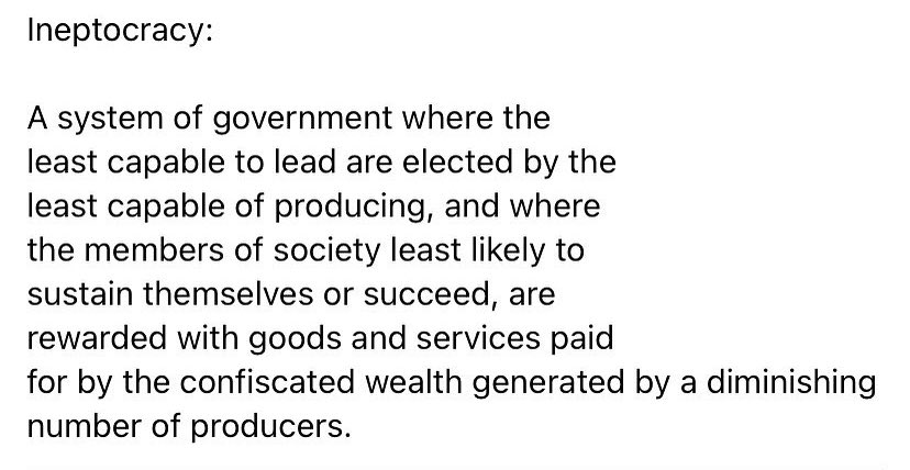 weisskat's tweet photo. Ineptocracy.  Welcome to 🇨🇦. https://t.co/BxuxC1epS5