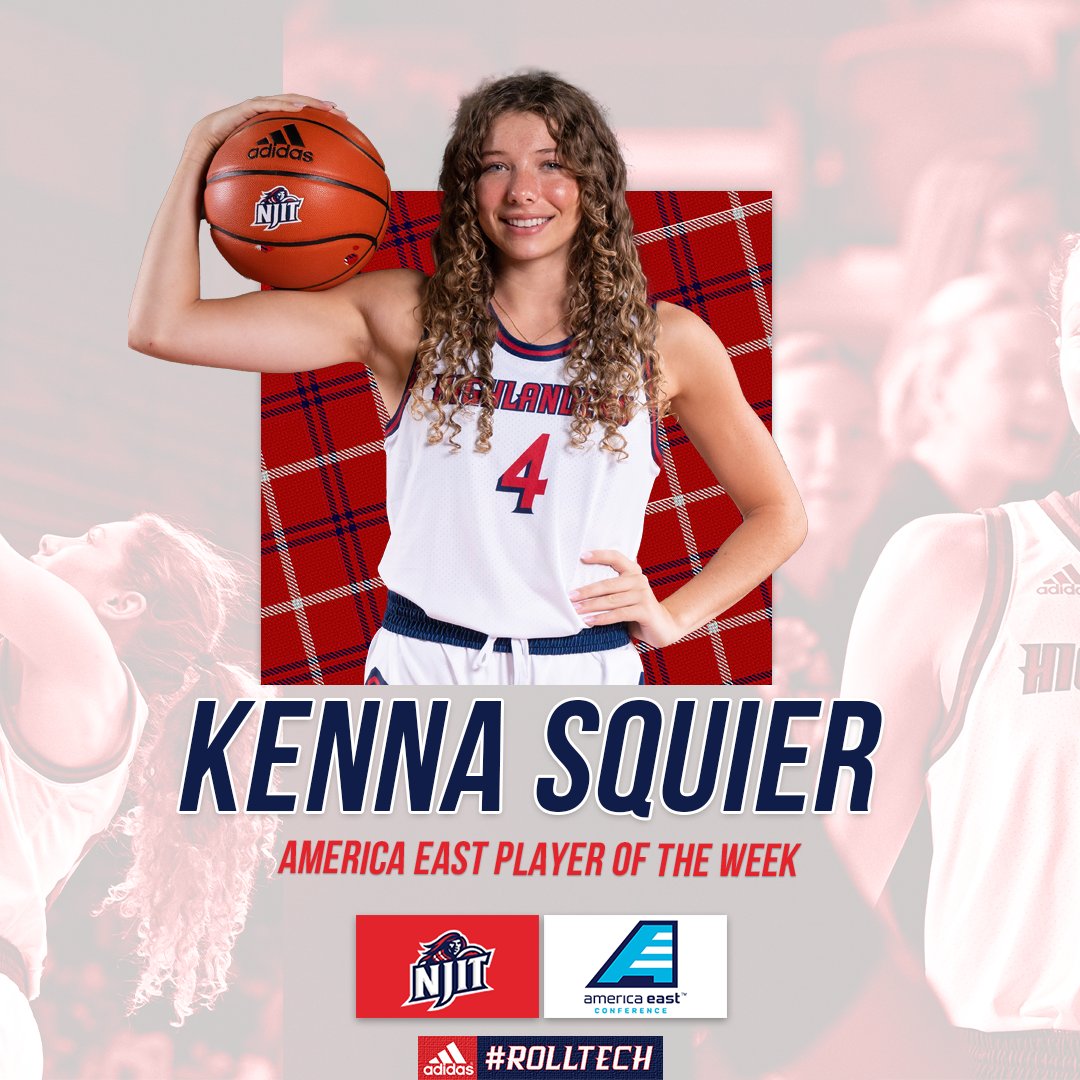 🏅𝗔𝗺𝗲𝗿𝗶𝗰𝗮 𝗘𝗮𝘀𝘁 𝗪𝗼𝗺𝗲𝗻'𝘀 𝗕𝗮𝘀𝗸𝗲𝘁𝗯𝗮𝗹𝗹 𝗣𝗹𝗮𝘆𝗲𝗿 𝗼𝗳 𝘁𝗵𝗲 𝗪𝗲𝗲𝗸🏅

👉 Kenna Squier (<a href="/KennaSquier/">Kenna Squier</a> )

⚔️ 18.0ppg, 9.0rpg, 4.5apg, 68% from FG in two wins.
⚔️ Second career #AEHoops honor

🗞️ bit.ly/40wWPTW