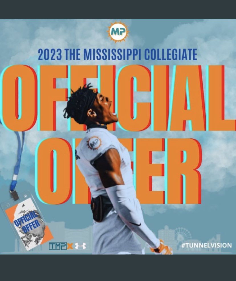 I’m am more than BLESED to say i have received my 4th official offer from The Mississippi Collegate @KardariusCross #AGTG