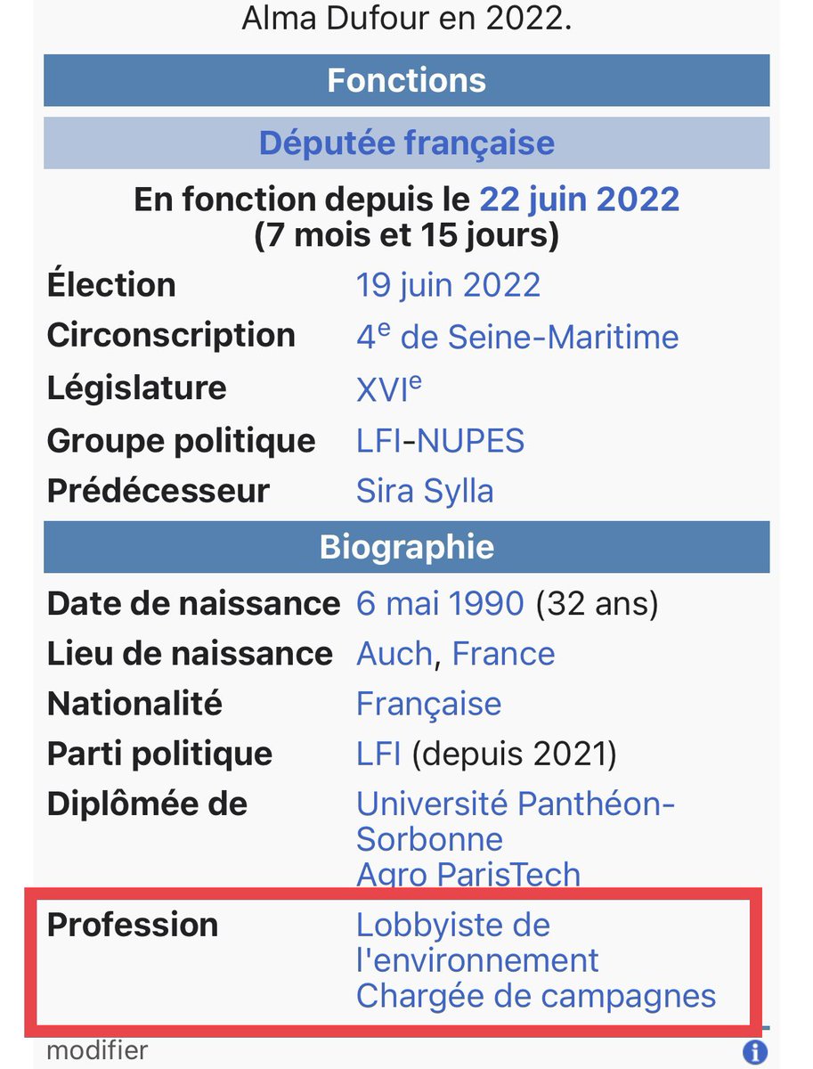 EddySardou's tweet photo. « Aurore Bergé (…) dont les seuls boulots ont été dans les agences de comm et de lobbying ». https://t.co/lys2oVNtRI