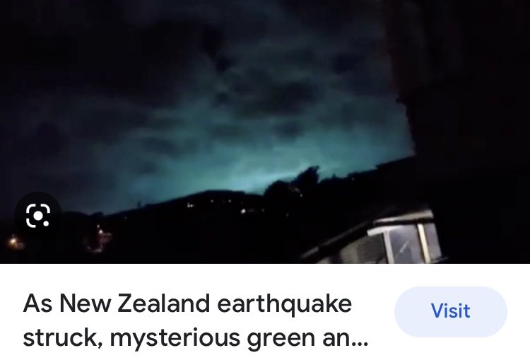 Earthquake lights