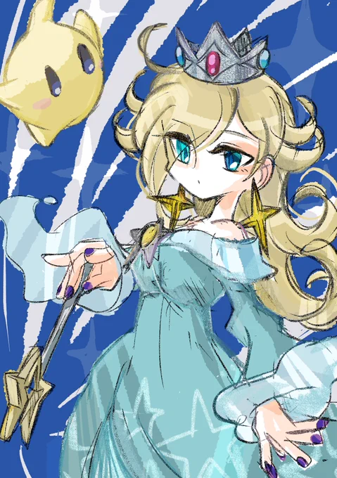 #Rosalina #ロゼッタ #チコ #らくがき  #イラスト  #superMario  