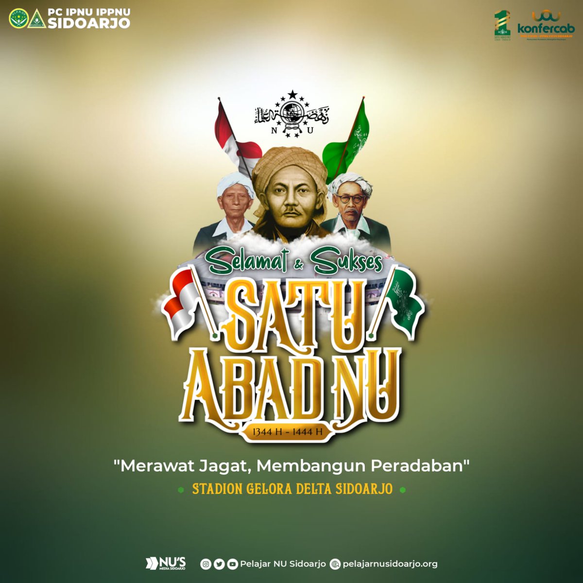 pelajarnu_sda's tweet photo. #satuabadnu #harlahnu Selamat Harlah Nahdlatul Ulama! Semoga Kita kan terus menjadi penerus yang akan tetap merawat jagat dan membangun peradaban!

#ipnuippnu 
#ipnuippnusangar 
#ipnuippnukeren 
#nahdlatululama https://t.co/6VMZs7NJH6