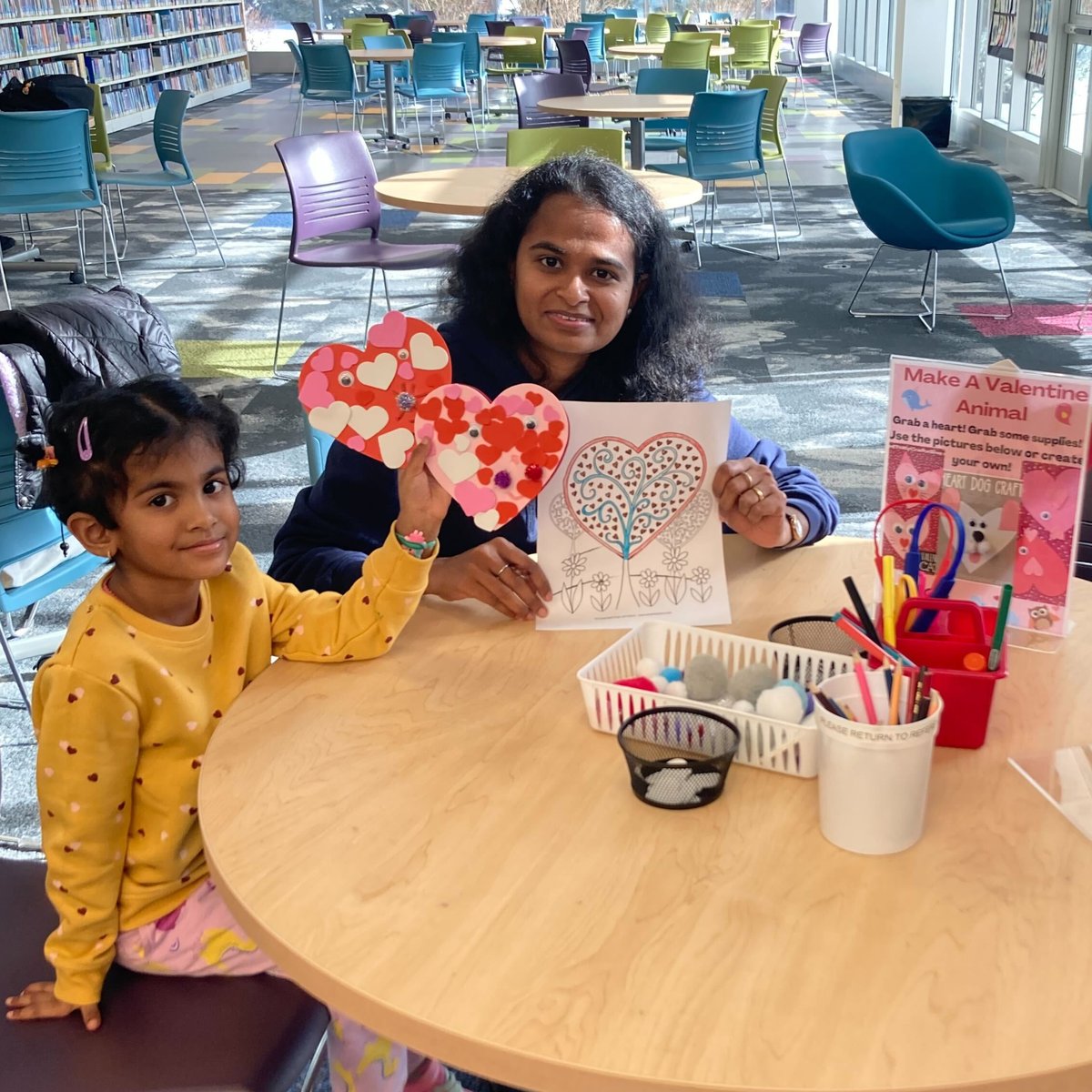 CookLibrary's tweet photo. Have you stopped by for our new craftivity yet?! Come on in anytime from now until February 14 and make your own Valentine animal.

#craftivity #valentinecraft #animalcraft https://t.co/1qhxRaGPQ6