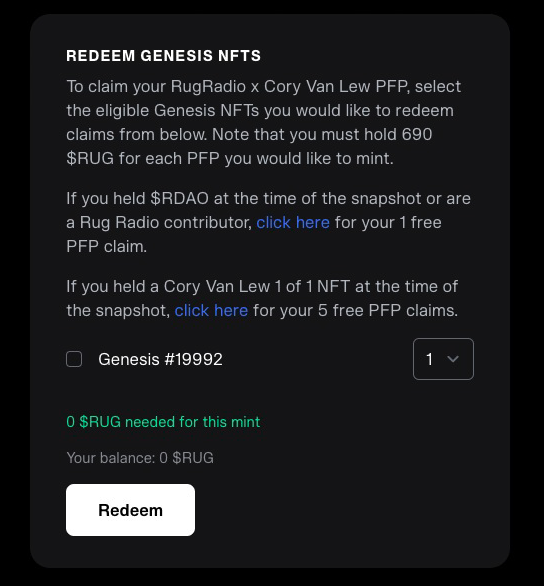 farokh's tweet photo. 🚨 MINT UPDATE: WE ARE LIVE!

1. Clear your browser cache and go to https://t.co/sfFrTWJJ3O 

2. Select your Genesis NFTs and hit redeem. You'll need to sign an allowance before, then you're good.

3. MAKE SURE TO CHECK IF A GENESIS NFT HAS BEEN USED TO REDEEM BEFORE BUYING ONE! https://t.co/0mokfOfizK