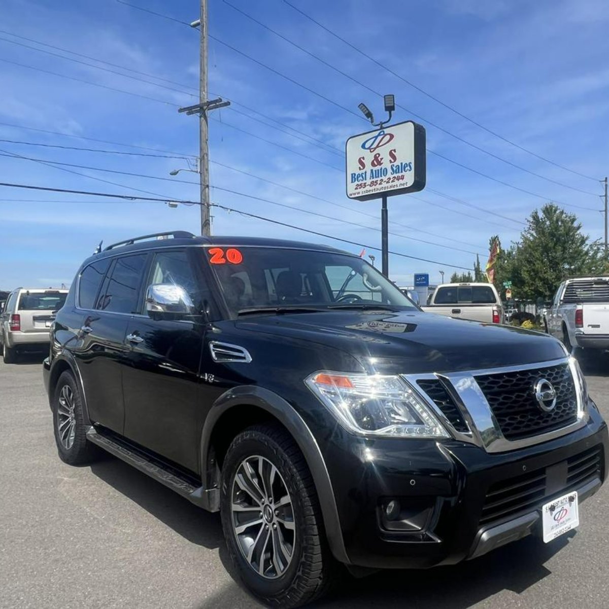 ssbestauto's tweet photo. Nothing says "I love you" like upgrading their old car with a newer model. Get your loved one a great present this Valentine's Day from #SAndSBest, like this 2020 Nissan Armada! #UsedCars #CarDealer https://t.co/r3voYBMKTl