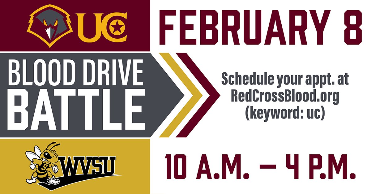 Don't forget to register at ow.ly/M7fC50ML9LH to help us win the battle! Blood Drive Battle will take place in the Appalachian Room.