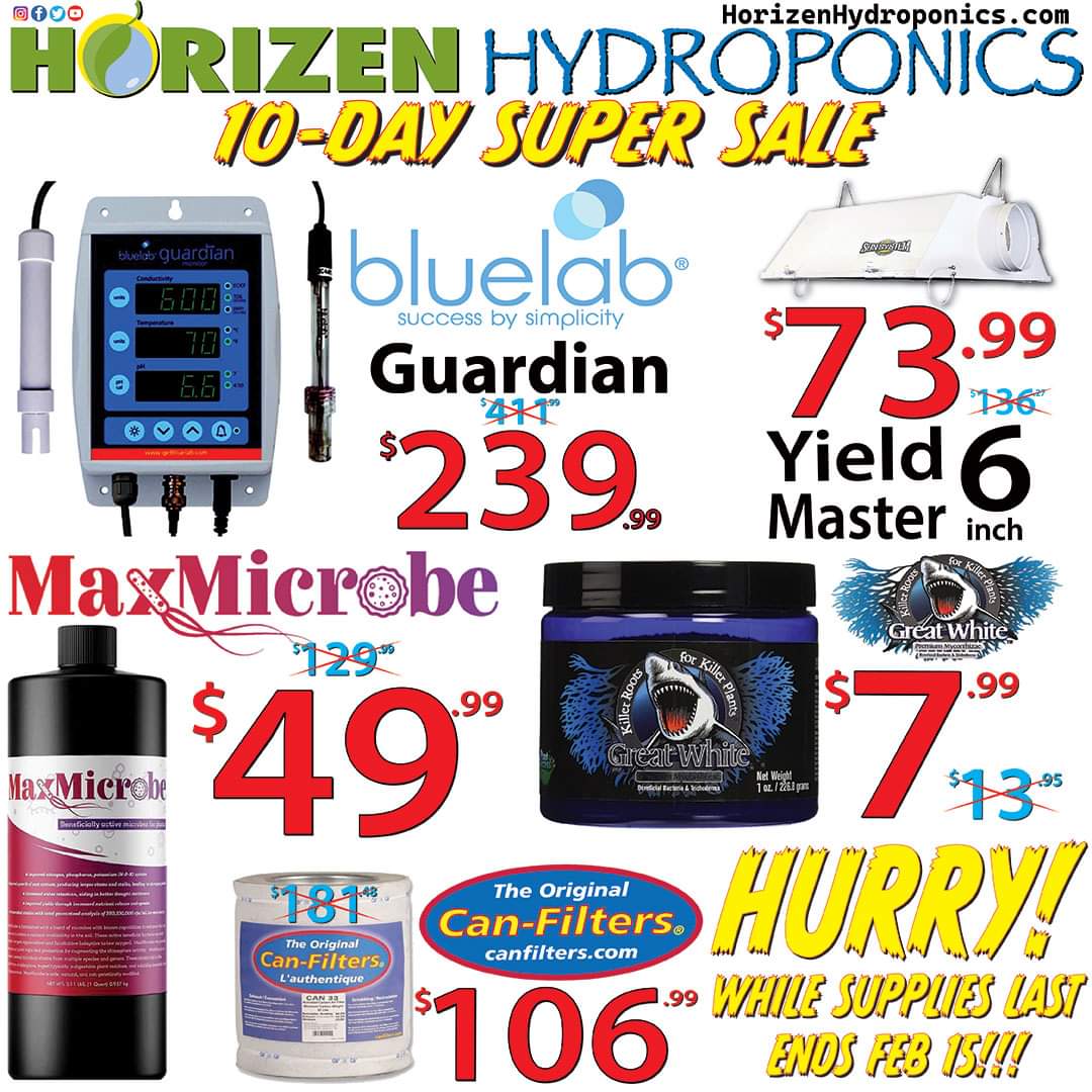 HorizenHydro's tweet photo. We got them #GROW SALES kicking once again! Get into #Lansing #GrandRapids #Kalamazoo or Growers Outlet to get one of these killer #gardening sales before time runs outs! #GrowYourOwn! https://t.co/vnBI1EN4Fz