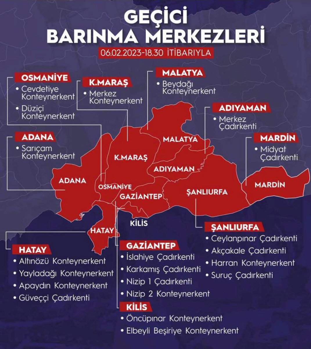 GEÇİÇİ BARINMA MERKEZLERİ
LÜTFEN RT RT RT.
.
.
.
.
.
#deprem #Turkey Celal Şengör Defne #FOXHaber #DepremVergileriNerede #hatayyardimbekliyor #OguzhanUgur Erzincan Japonya Yalan Diyarbakır Cemevi Gölcük Kartal Asker Gökhan Zan Helal ÖNEMLİ DUYURU nolur