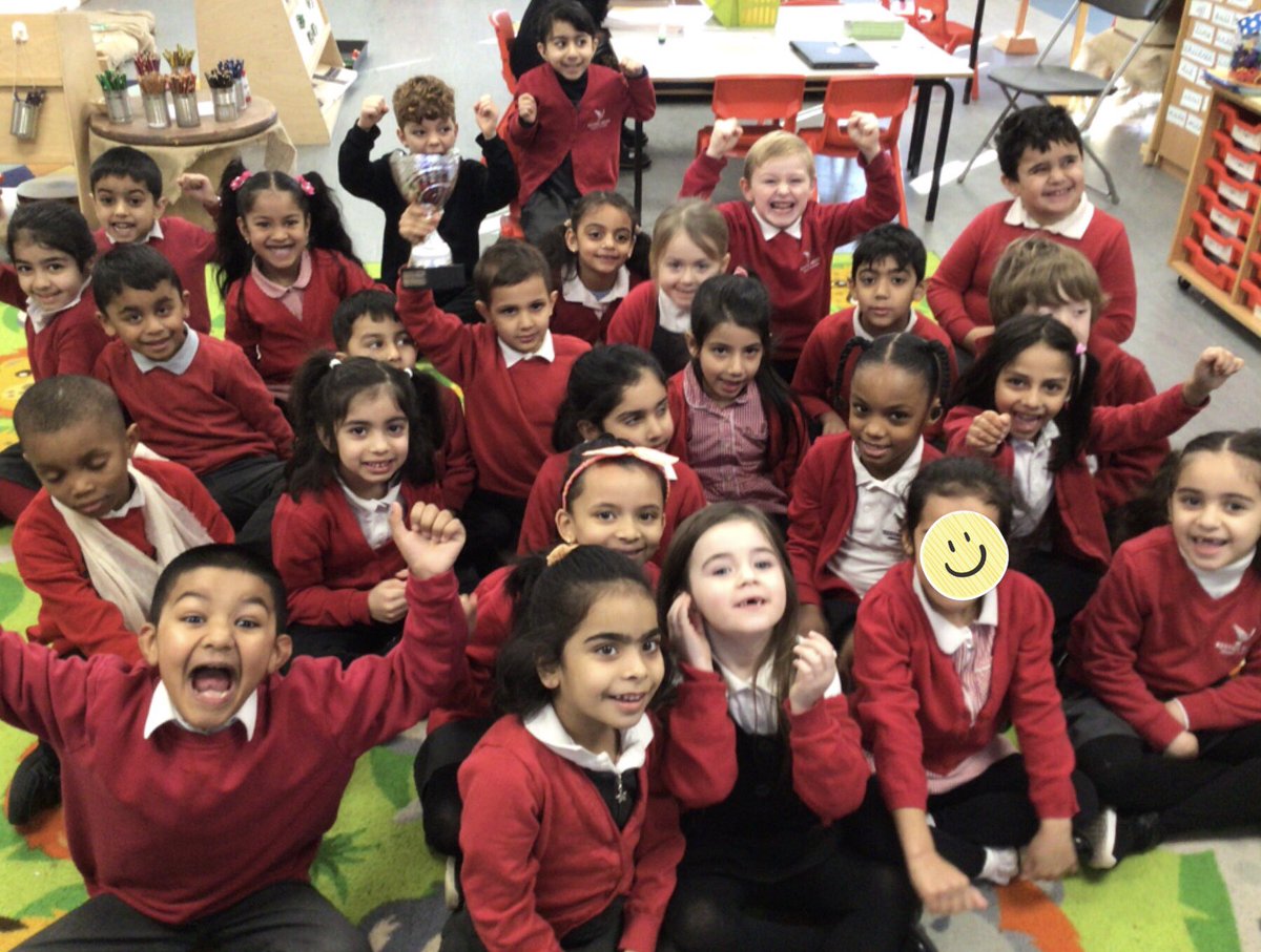 Look at all these excited faces! Looks like we did it again but with 100% attendance this time 🏆 keep it up woodpecker class 👏 <a href="/kestrelmead/">Kestrel Mead Primary Academy</a> #inschoolontimeeveryday