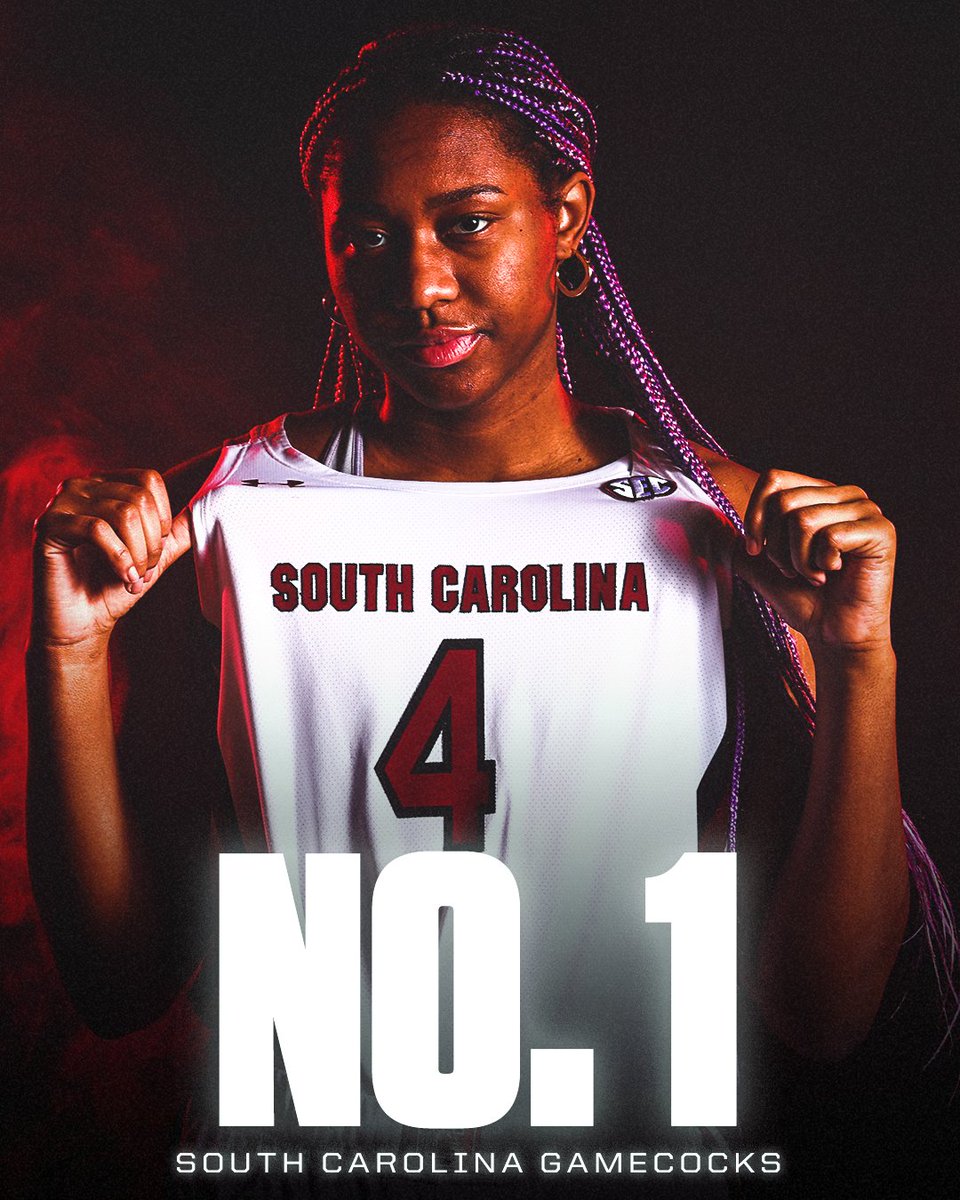 No. 1 <a href="/GamecockWBB/">South Carolina Women's Basketball</a> 

South Carolina has been ranked No. 1 in the AP poll for 33 straight weeks, the longest streak in SEC history 🔥