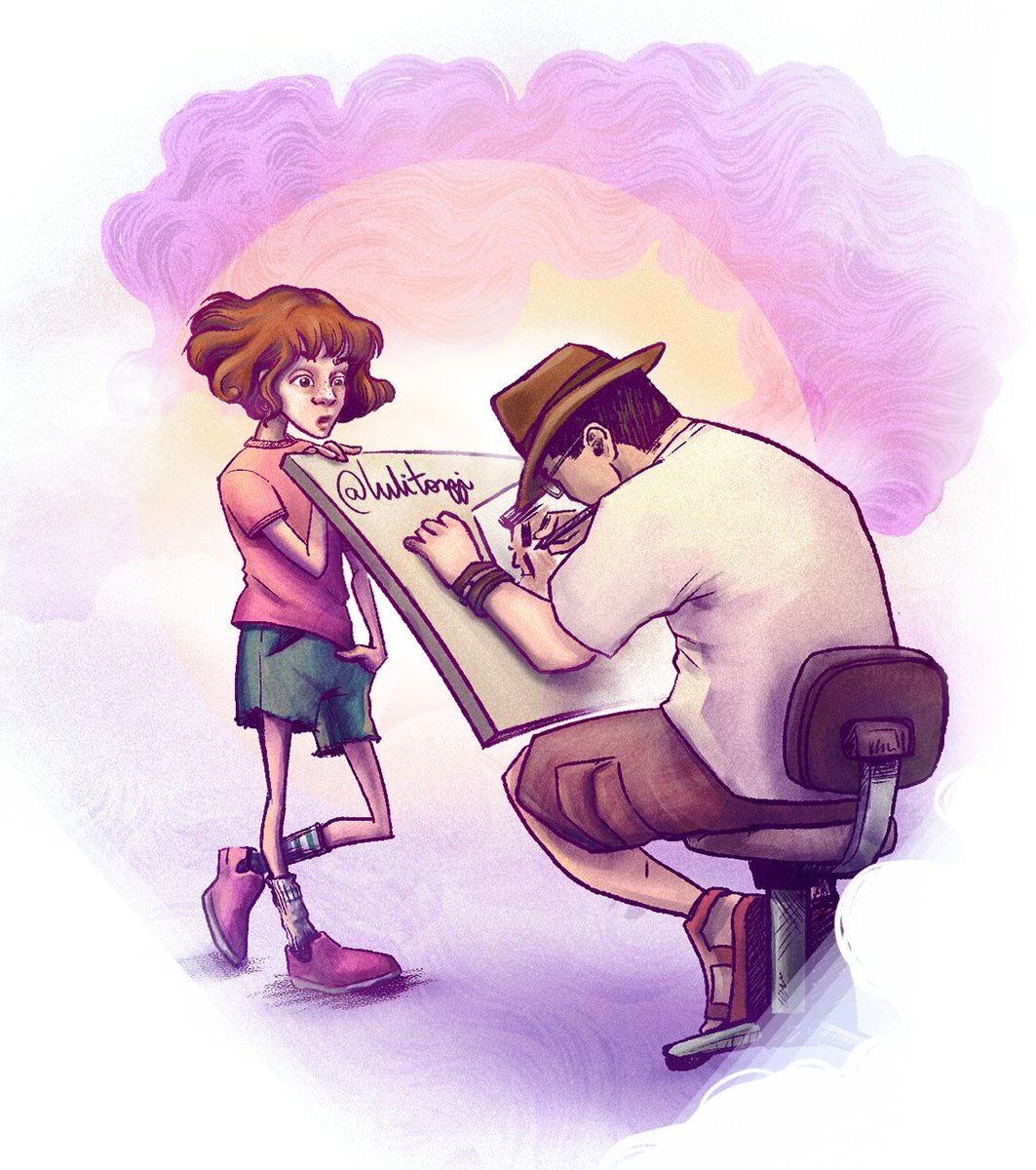 lulitozzi's tweet photo. E só agora postando a primeira arte do ano. E essa foi uma homenagem para o mestre-titio-padrinho-inspiração Marcelo Campos, relembrando o privilégio de crescer assistindo um gênio tão de perto. E está exposta com varias outras la na @QUANTAACADEMIA https://t.co/vZINzBm6gk